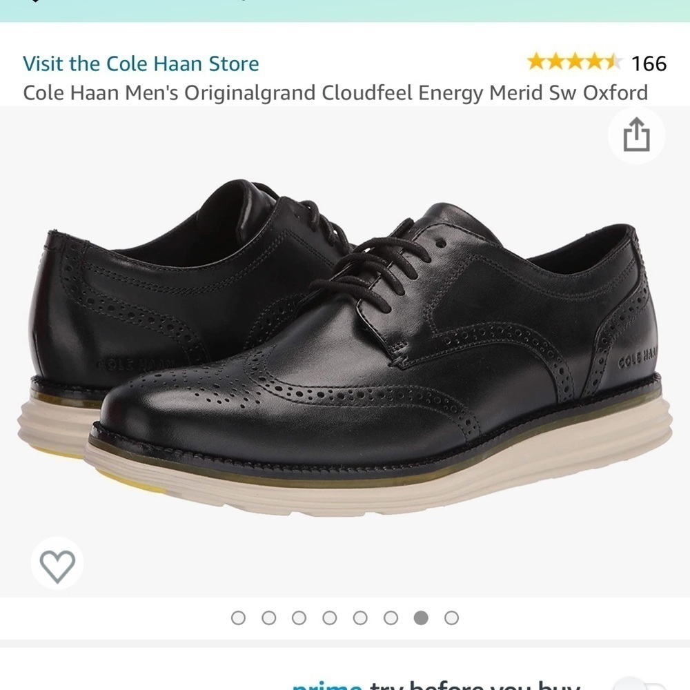 COLE Haan Men's Originalgrand Cloudfeel Energy Merid Sw Oxford - Picture 5 of 10